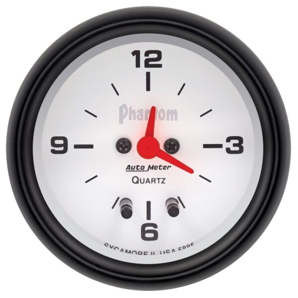 2-5/8 in. CLOCK, 12 HOUR, PHANTOM