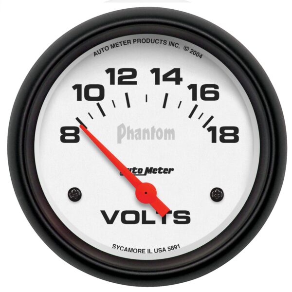 2-5/8 in. VOLTMETER, 8-18V, PHANTOM