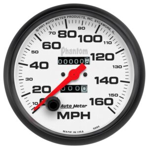 5 in. SPEEDOMETER, 0-160 MPH, PHANTOM