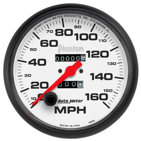 5 in. SPEEDOMETER, 0-160 MPH, PHANTOM