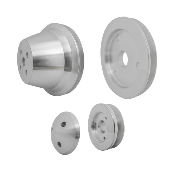 Small Block Chevy Pulley Kit - V-Belt - SWP - 1V