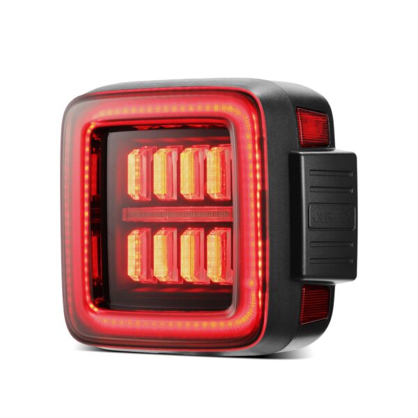 AlphaRex-Prismatic LED Taillights Black Red