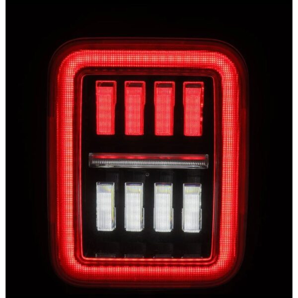 AlphaRex-Prismatic LED Taillights Black-Red