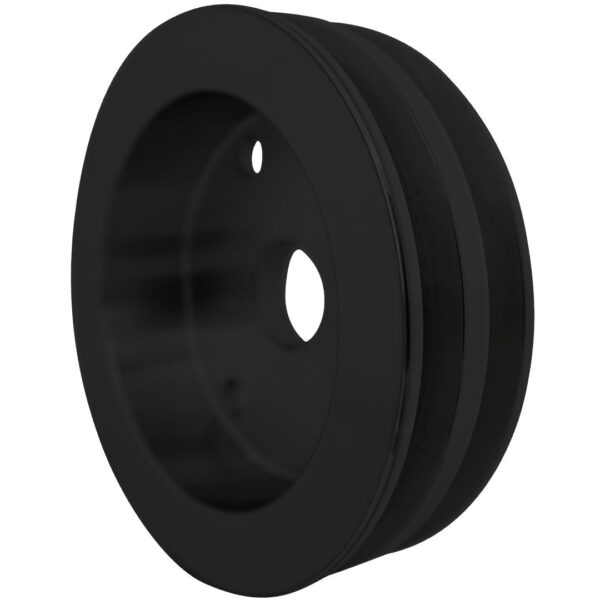 Small Block Chevy Crankshaft Pulley - SWP - 2V - Black