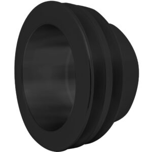 Small Block Chevy Crankshaft Pulley - 2V - LWP - Black