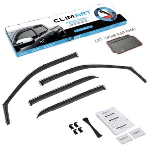 CLIM ART In-Channel Window Deflectors Extra Durable