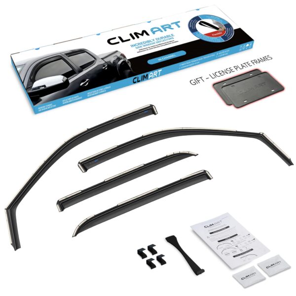 CLIM ART In-Channel Window Deflectors Extra Durable