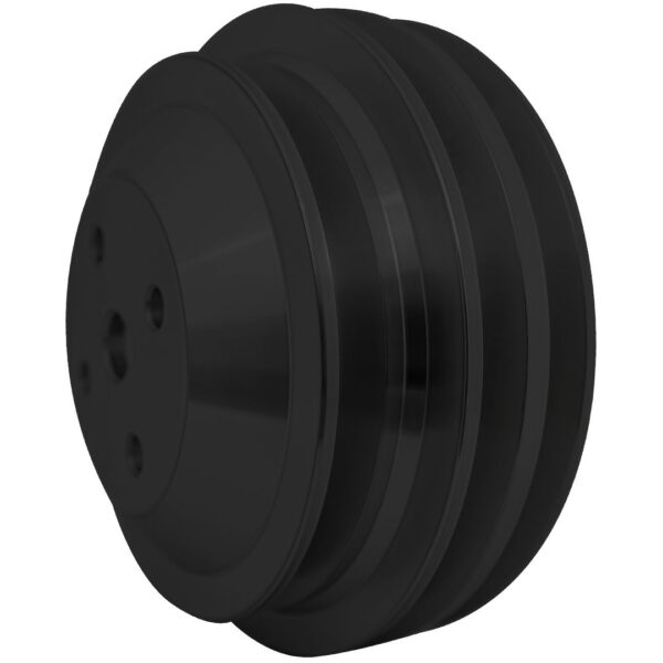 Small Block Chevy Crankshaft Pulley - 3V - LWP - Black