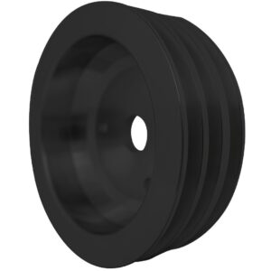 Small Block Chevy High Flow Crankshaft Pulley - 3V - Black