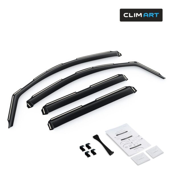 CLIM ART In-Channel Window Deflectors Extra Durable