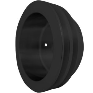 Small Block Chevy High Flow Crankshaft Pulley - 2V - LWP - Black