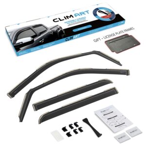 CLIM ART In-Channel Window Deflectors Extra Durable