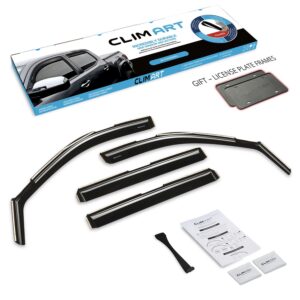 CLIM ART In-Channel Window Deflectors Extra Durable