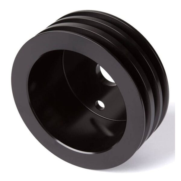 Small Block Chevy High Flow Crankshaft Pulley - 3V - LWP - Black