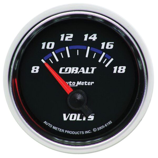 2-1/16 in. VOLTMETER, 8-18V, COBALT