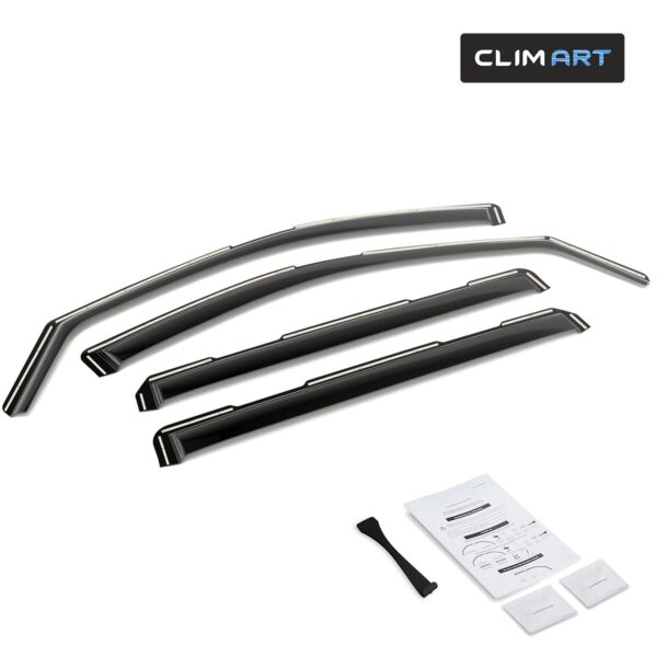 CLIM ART In-Channel Window Deflectors Extra Durable