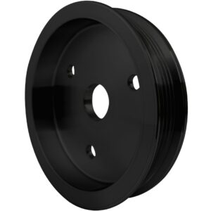 Small Block Chevy Serpentine Crankshaft Pulley - 1V - SWP - Black