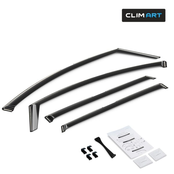 CLIM ART In-Channel Window Deflectors Extra Durable