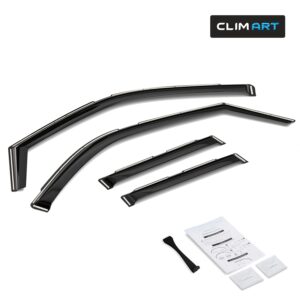 CLIM ART In-Channel Window Deflectors Extra Durable
