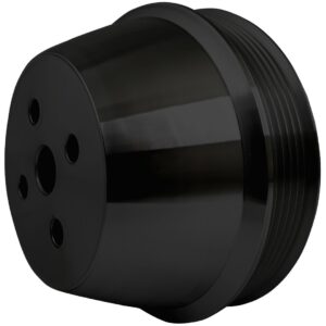 Small Block Chevy High Flow Water Pump Pulley - SWP; Black