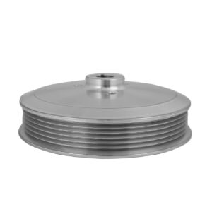 Serpentine Power Steering Pulley - Keyway - Silver