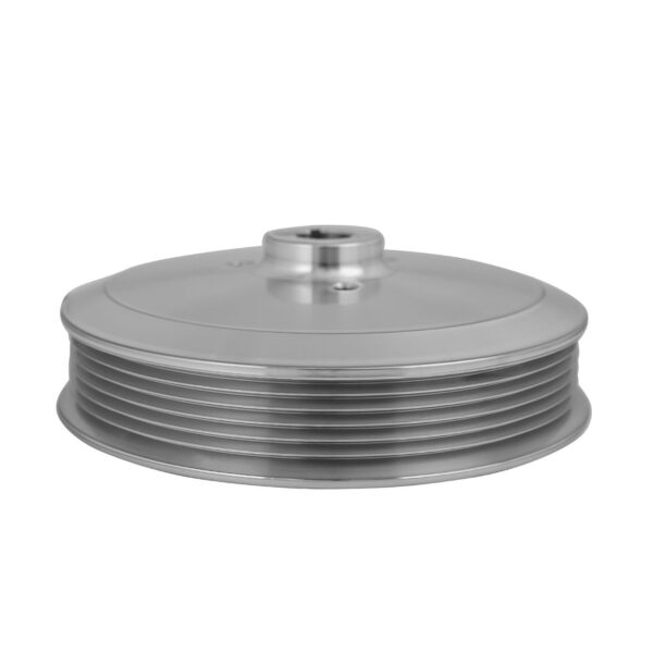 Serpentine Power Steering Pulley - Keyway - Silver