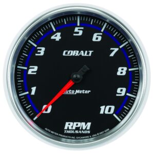 5 in. IN-DASH TACHOMETER, 0-10,000 RPM, COBALT