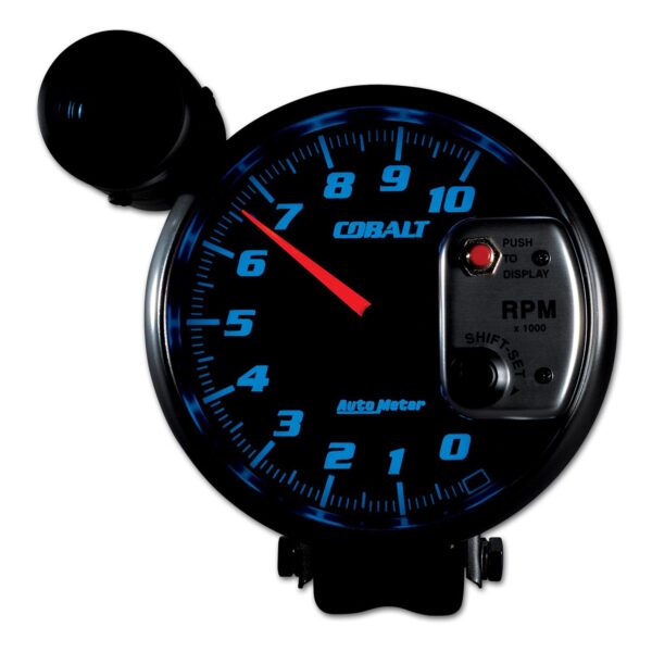5 in. PEDESTAL TACHOMETER, 0-10,000 RPM, COBALT