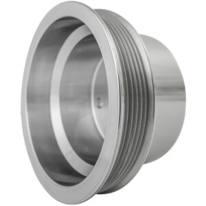 Small Block Chevy Serpentine Crankshaft Pulley - LWP - Silver