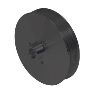 Dodge Magnum Power Steering Pulley - 7 Rib Serpentine; Black