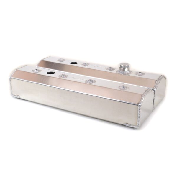 Canton 65-205 Valve Covers Small Block Chevy Centerbolt Fab Alum With Fill & PCV