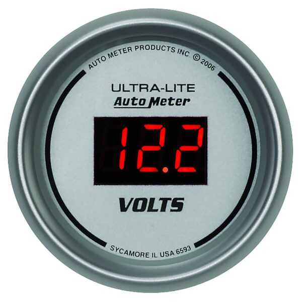 2-1/16 in. VOLTMETER, 8-18V, ULTRA-LITE DIGITAL