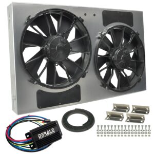 Powerpack - High Output Dual 12" RAD Fan/Alum Shroud Kit w/ PWM Controller