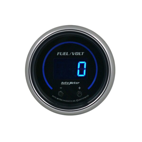 GAUGE, FUEL/VOLT, 2 1/16" TWO CHANNEL, SELECTABLE, COBALT ELITE DIGITAL