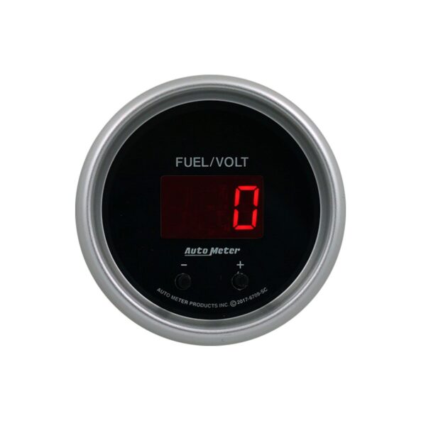 GAUGE, FUEL/VOLT, 2 1/16" TWO CHANNEL, SELECTABLE, SPORT-COMP ELITE DIGITAL
