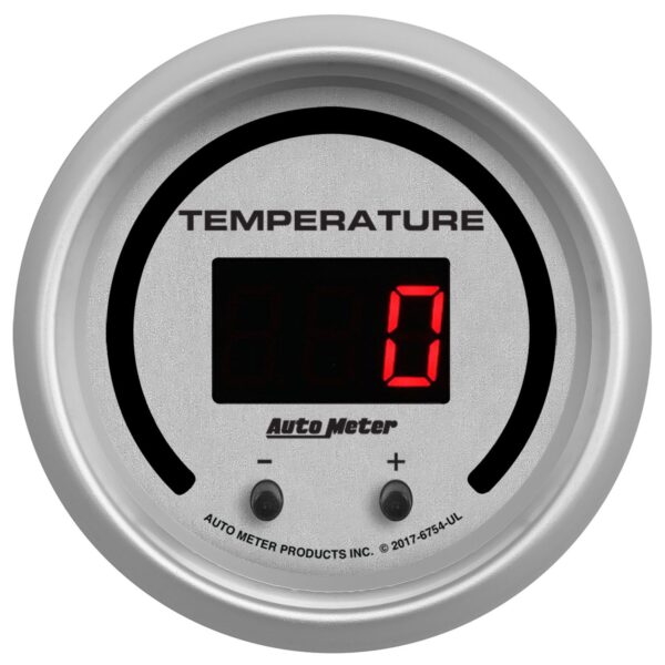 GAUGE, FLUID TEMPERATURE, 2 1/16", 2 CHAN, SELECTABLE, ULTRA-LITE ELITE DIGITAL
