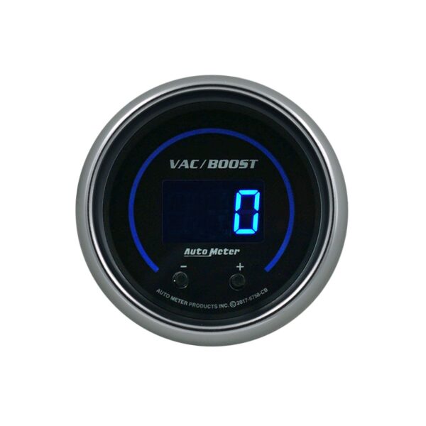 GAUGE, VAC/BOOST, 2 1/16", TWO CHANNEL, SELECTABLE, COBALT ELITE DIGITAL