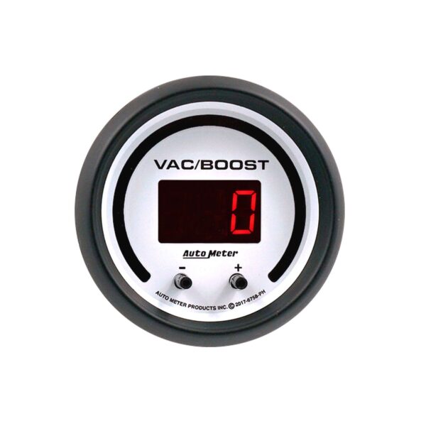 GAUGE, VAC/BOOST, 2 1/16", TWO CHANNEL, SELECTABLE, PHANTOM ELITE DIGITAL