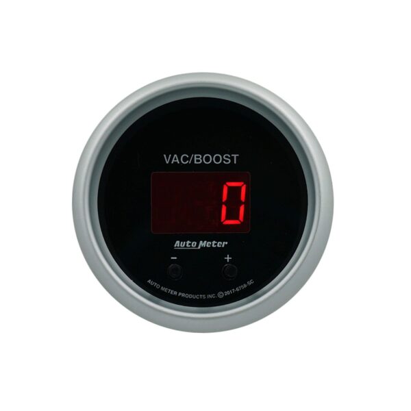 GAUGE, VAC/BOOST, 2 1/16", TWO CHANNEL, SELECTABLE, SPORT-COMP ELITE DIGITAL