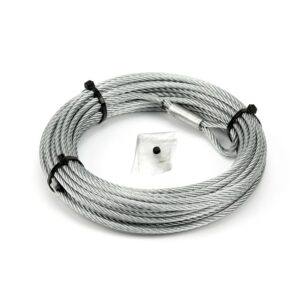 WIRE ROPE ASSEMBLY 7/32 Inch Diameter x 55 Foot Length