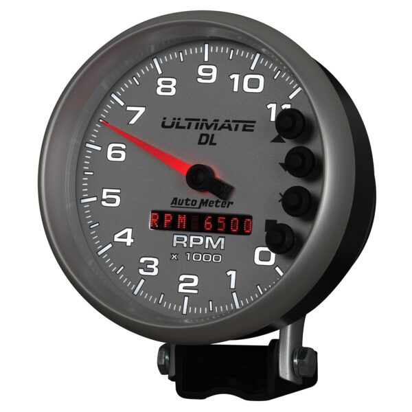 5 in. TACHOMETER, 0-11,000 RPM, PEDESTAL, ULTIMATE DL PLAYBACK, SILVER