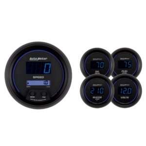 5 PC. GAUGE KIT, 3-3/8 in. & 2-1/16 in. , COBALT DIGITAL