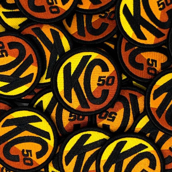 KC Racer 50 Hook and Loop Patch - Round - 2.5 inch