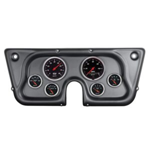 6 GAUGE DIRECT-FIT DASH KIT, CHEVY TRUCK C / K / K5 / SUBURBN 67-72, DESIGNER BLACK