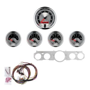 5 GAUGE DIRECT-FIT DASH KIT, MUSTANG 65-66, AMERICAN MUSCLE