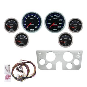 6 GAUGE DIRECT-FIT DASH KIT, CHEVY TRUCK 67-72, COBALT