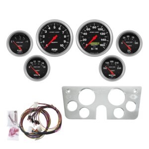6 GAUGE DIRECT-FIT DASH KIT, CHEVY TRUCK 67-72, SPORT-COMP