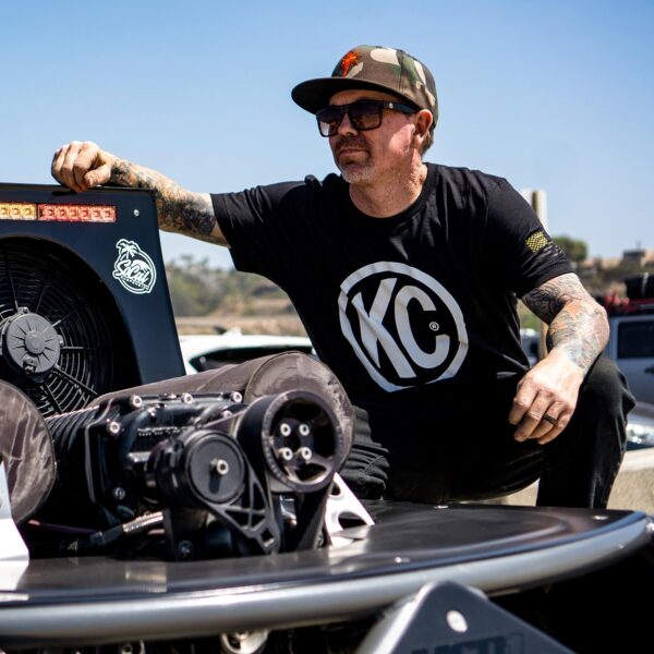 KC Classic White Logo Tee Shirt - Black - 2X-Large
