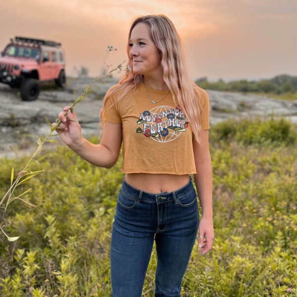 KC Women's Bloom Retro Crop Top - Gold - Medium