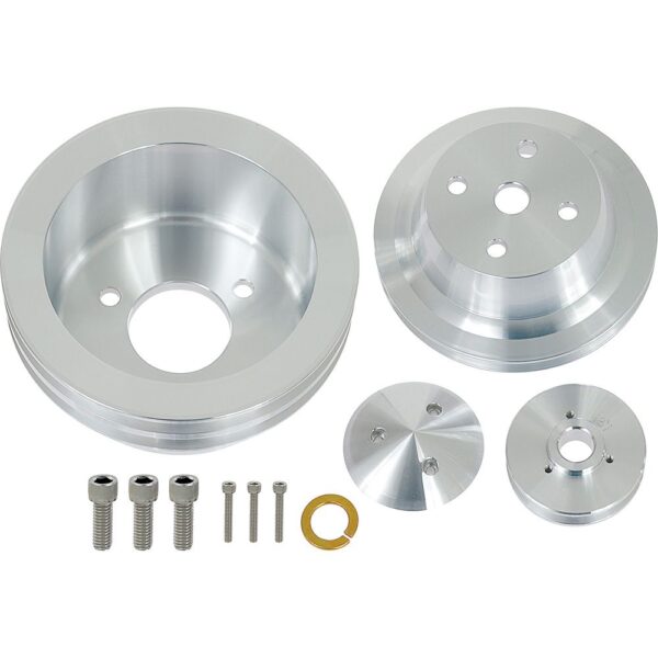 Big Block Chevy High Flow V-Belt Pulley Kit - 2V - LWP
